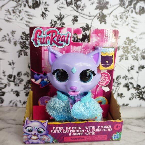 furReal Flitter the Kitten, Interactive Feeding Electronic Pet - Picture 2 of 10